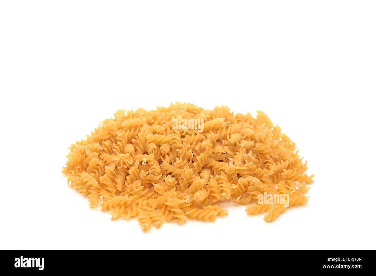 Pila di giallo tagliatelle, chiudi immagine in alto Foto Stock