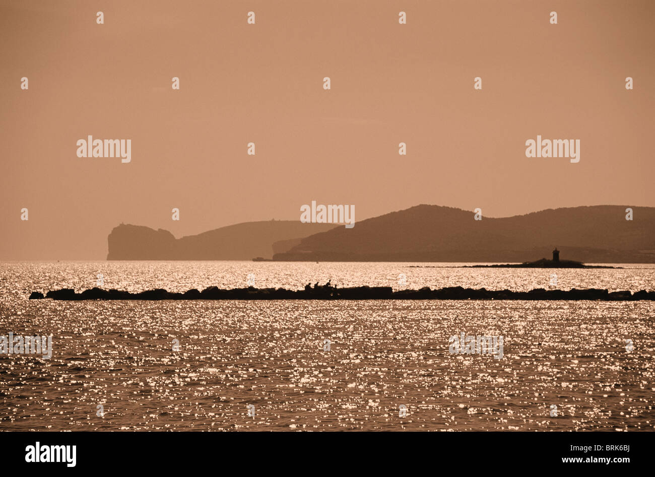 CAPO Caccia, Alghero Sardegna Foto Stock