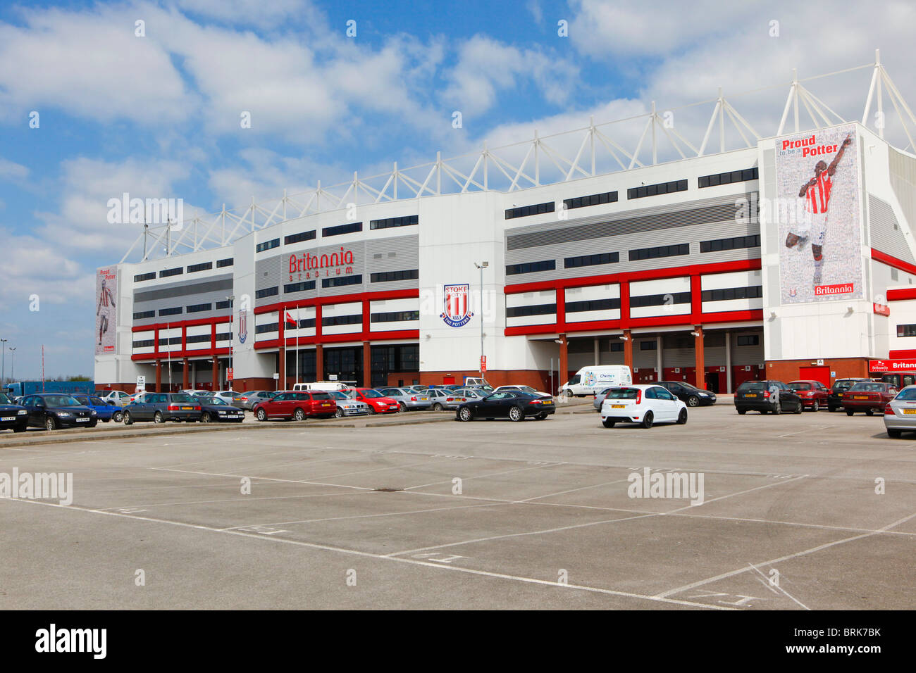 Il Britannia Stadium, casa di Stoke City Football Club. Stoke. Foto Stock