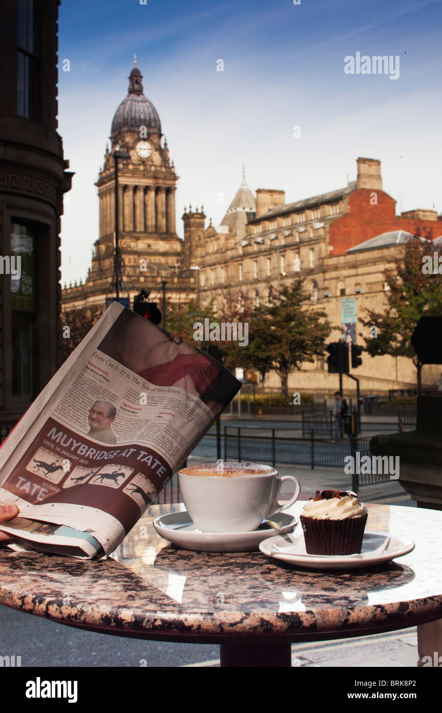 La vita della città di Leeds Foto Stock