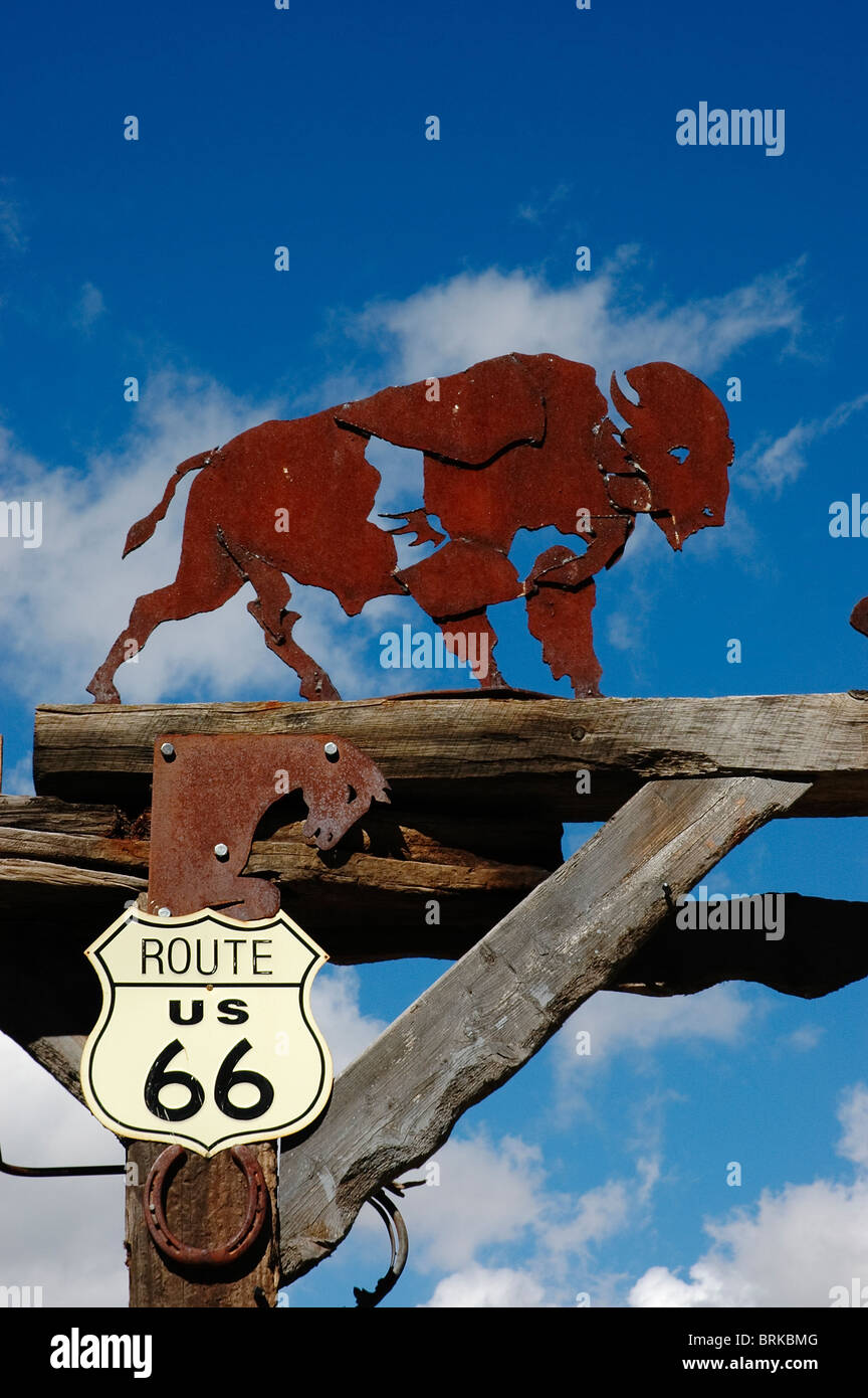 Museo Tinkertown lungo il sentiero turchese National Scenic Byway, Sandia Park, New Mexico Foto Stock