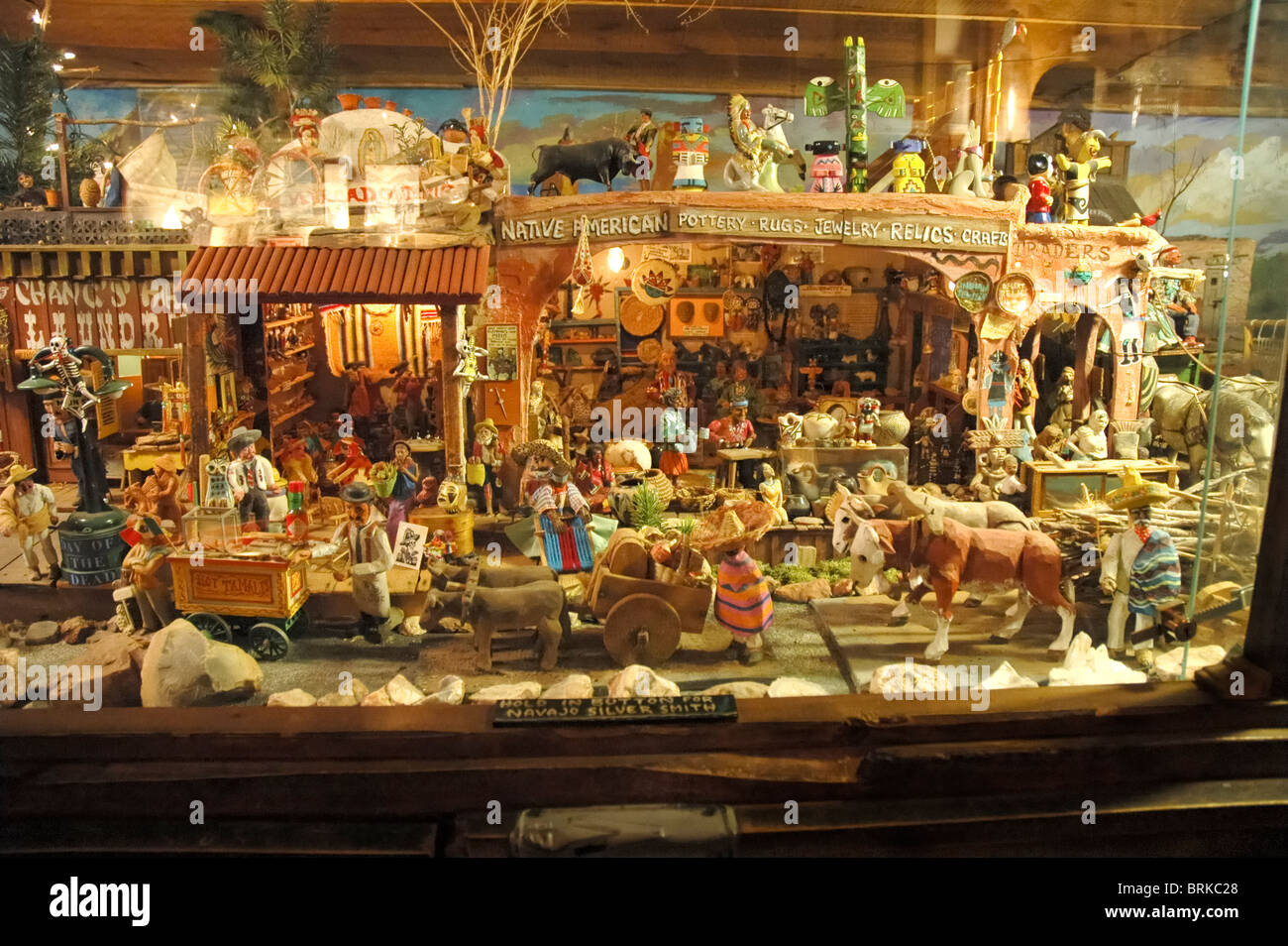 Museo Tinkertown lungo il sentiero turchese National Scenic Byway, Sandia Park, New Mexico Foto Stock