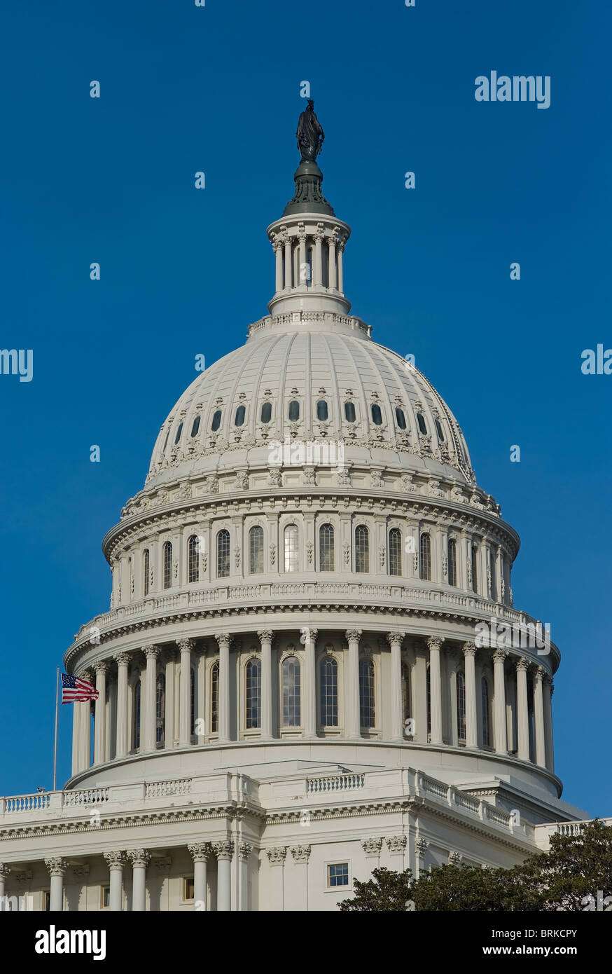 La cupola della US Capitol Building in Washington, DC. Foto Stock