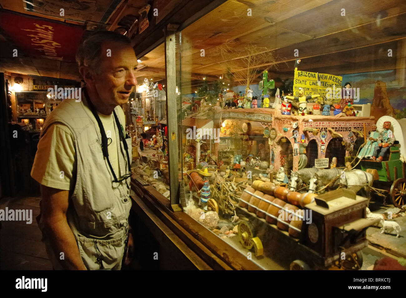 Museo Tinkertown lungo il sentiero turchese National Scenic Byway, Sandia Park, New Mexico Foto Stock