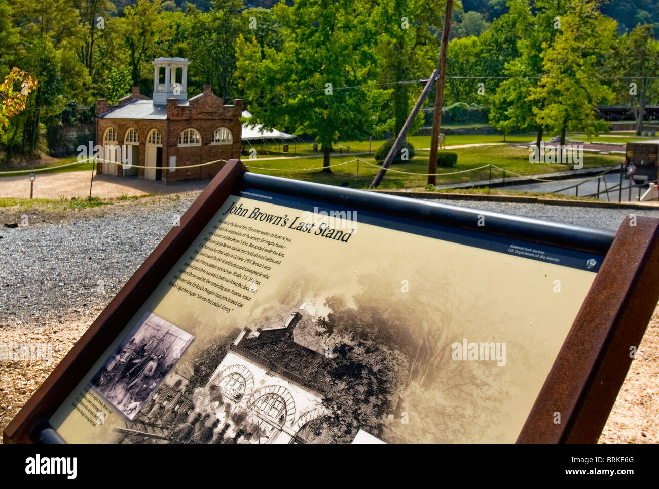 John Brown's Fort, harpers Ferry, West Virginia Foto Stock