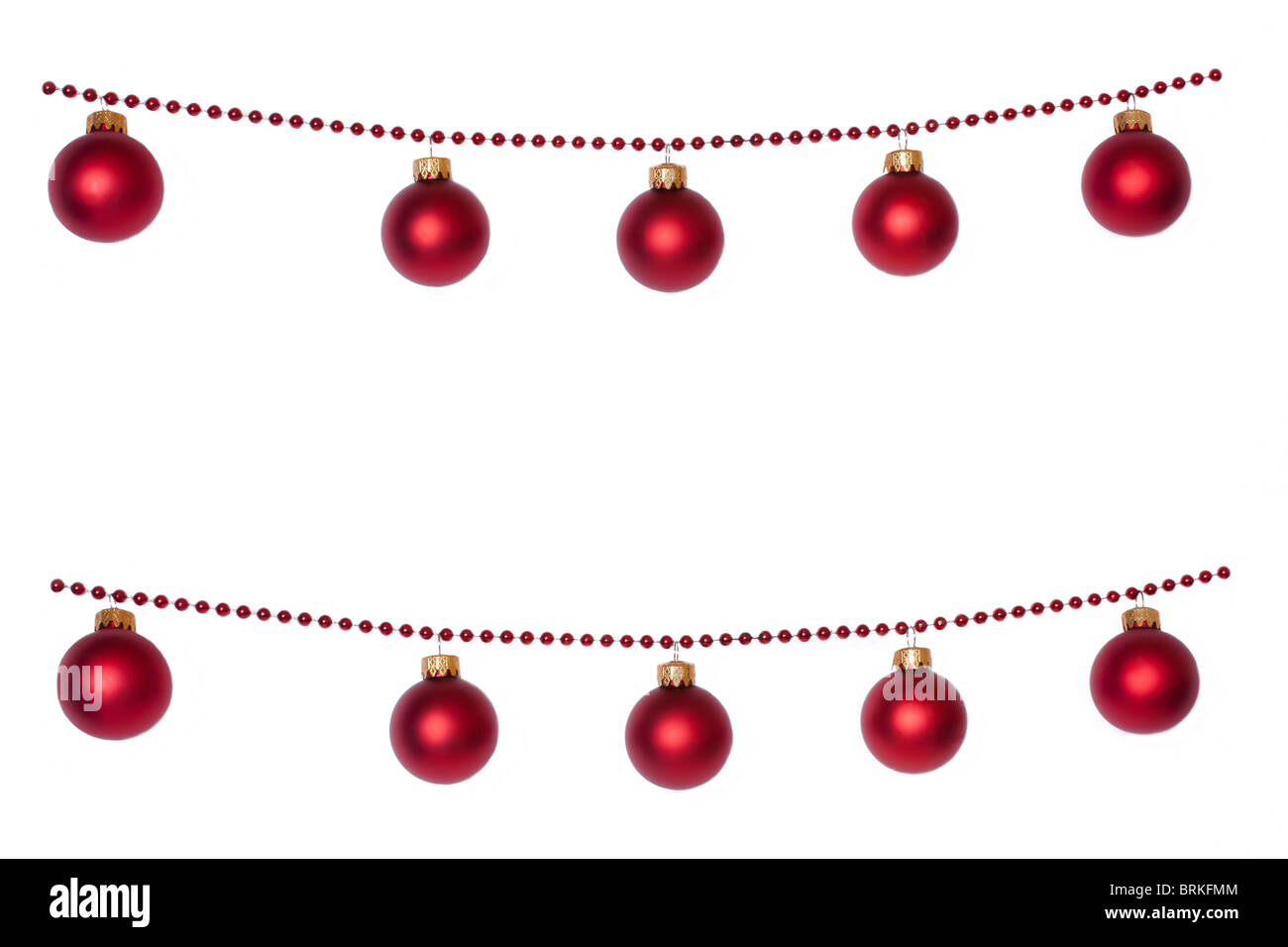 Le decorazioni di Natale. Foto Stock