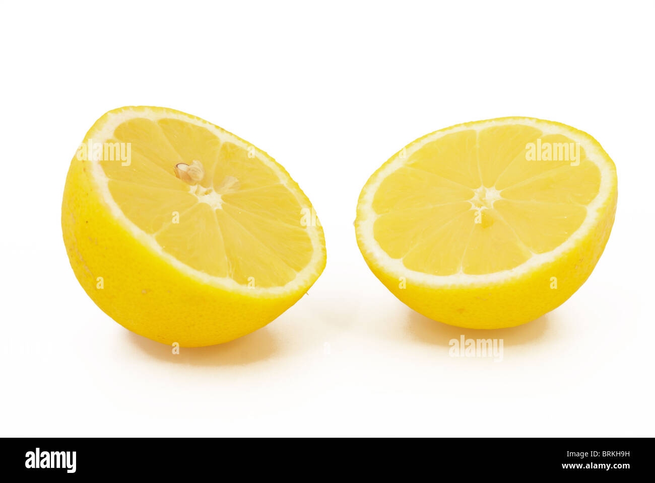 Due metà di limone Foto Stock