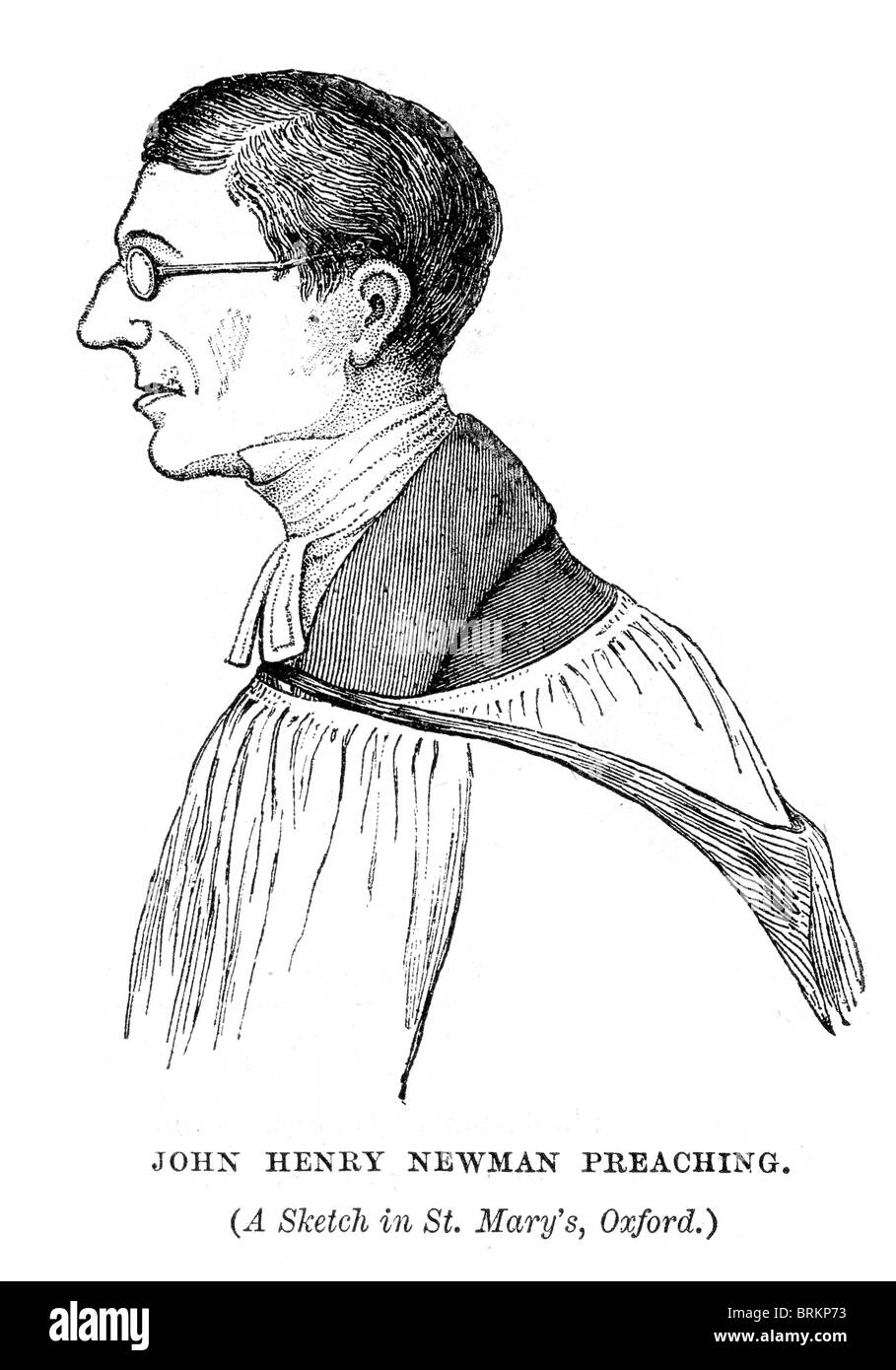 John Henry Newman a cui spesso viene fatto riferimento come il cardinale Newman e ora venerato nella chiesa cattolica romana Foto Stock