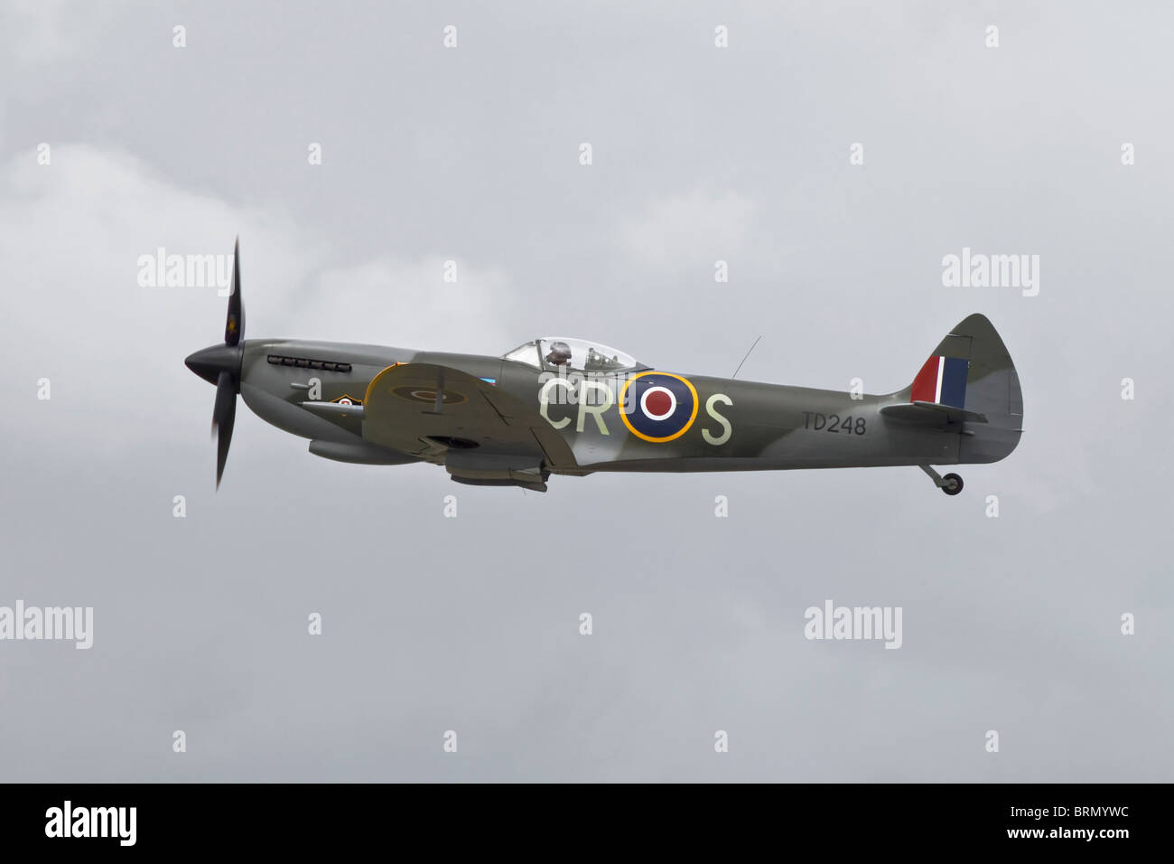 Un Vickers Supermarine Spitfire RAF fighter di WW2 Foto Stock