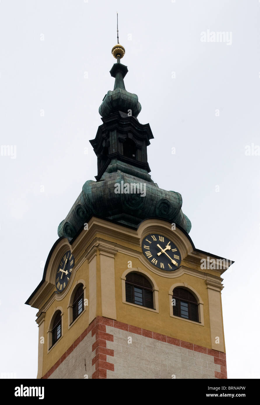 Barbican a castello cittadino, Banská Bystrica, Slovacchia Foto Stock