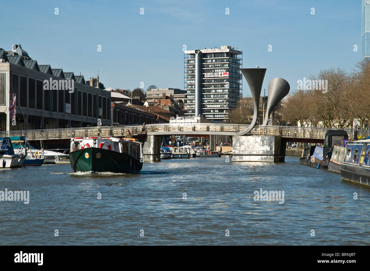 Dh St Augustines raggiungere BACINI DI BRISTOL BRISTOL Peros bridge ferry boat Floating Harbour Foto Stock