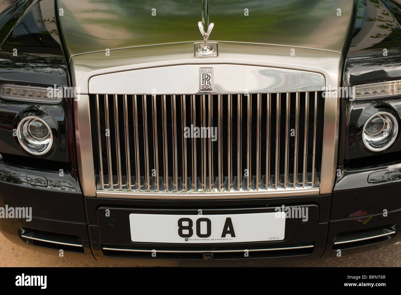 Rolls Royce Phantom Drophead nero argento Foto Stock