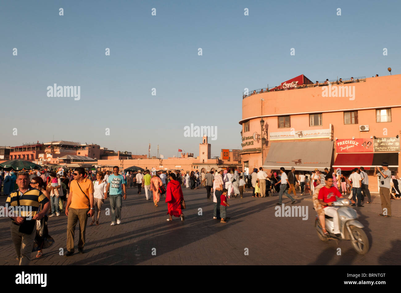 Piazza Jema al Fna, Marrakech, Marocco. Foto Stock