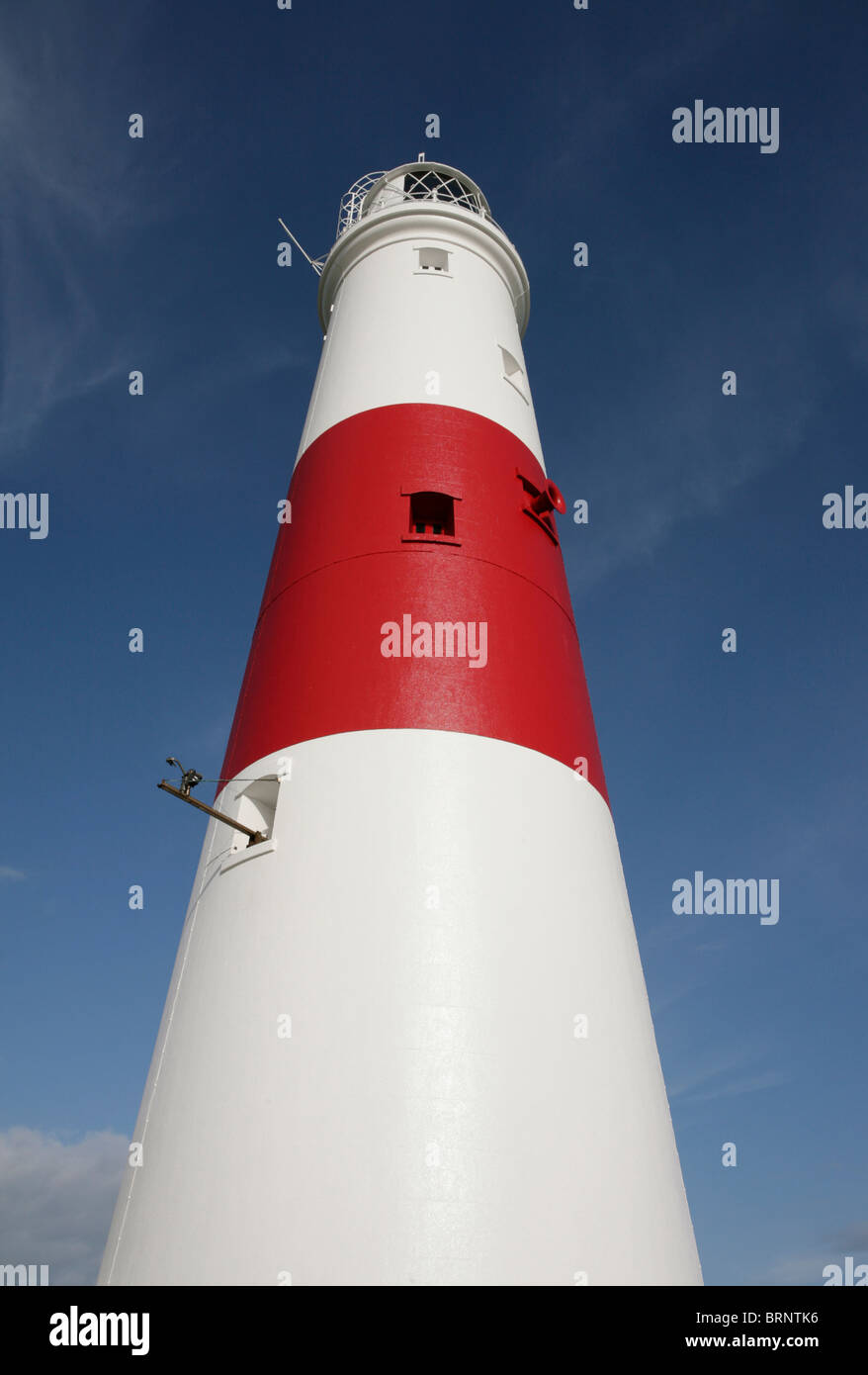 Portland bill lighthouse dorset luce rosso bianco Foto Stock