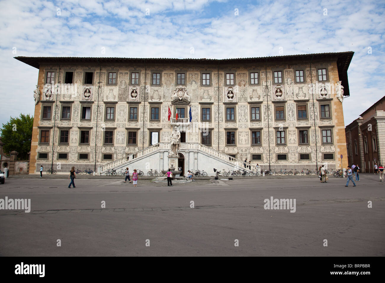 Il Palazzo della Carovana edificio della Scuola Normale Superiore di Pisa in Piazza dei Cavalieri, Pisa, Italia Foto Stock