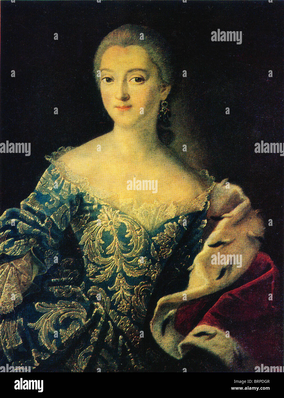 Ivan Argunov - Ritratto della principessa Ekaterina Alexandrovna Lobanova-Rostovskaya, 1754 Foto Stock