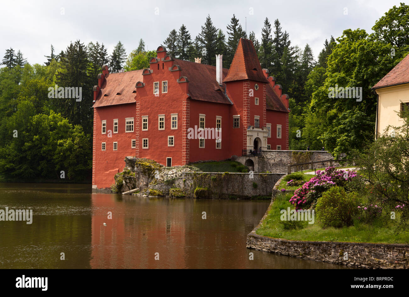Cervena Lhota Chateau, Pluhův a Žďár comune, Boemia del Sud, Repubblica Ceca Foto Stock
