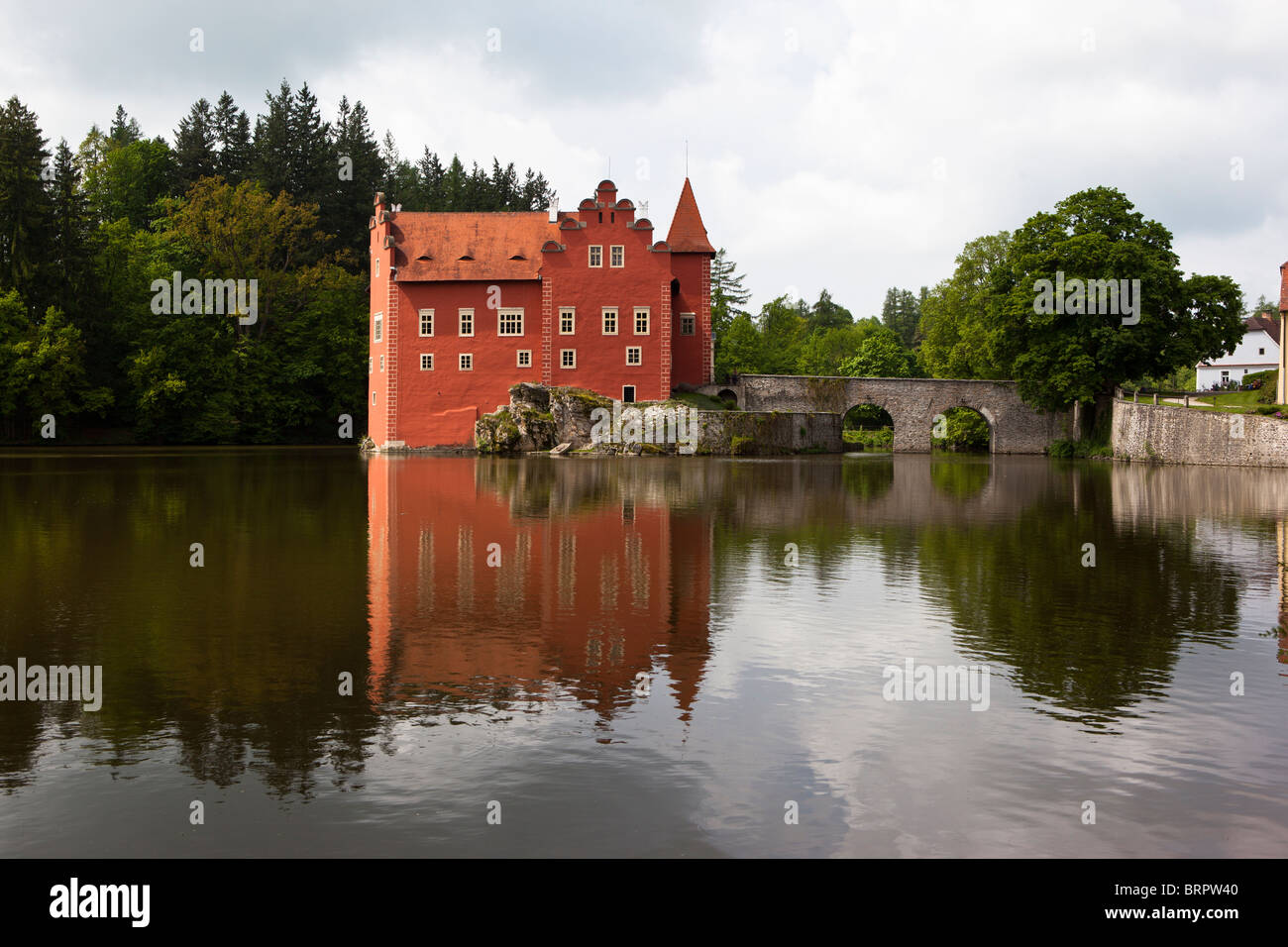 Cervena Lhota Chateau, Pluhův a Žďár comune, Boemia del Sud, Repubblica Ceca Foto Stock