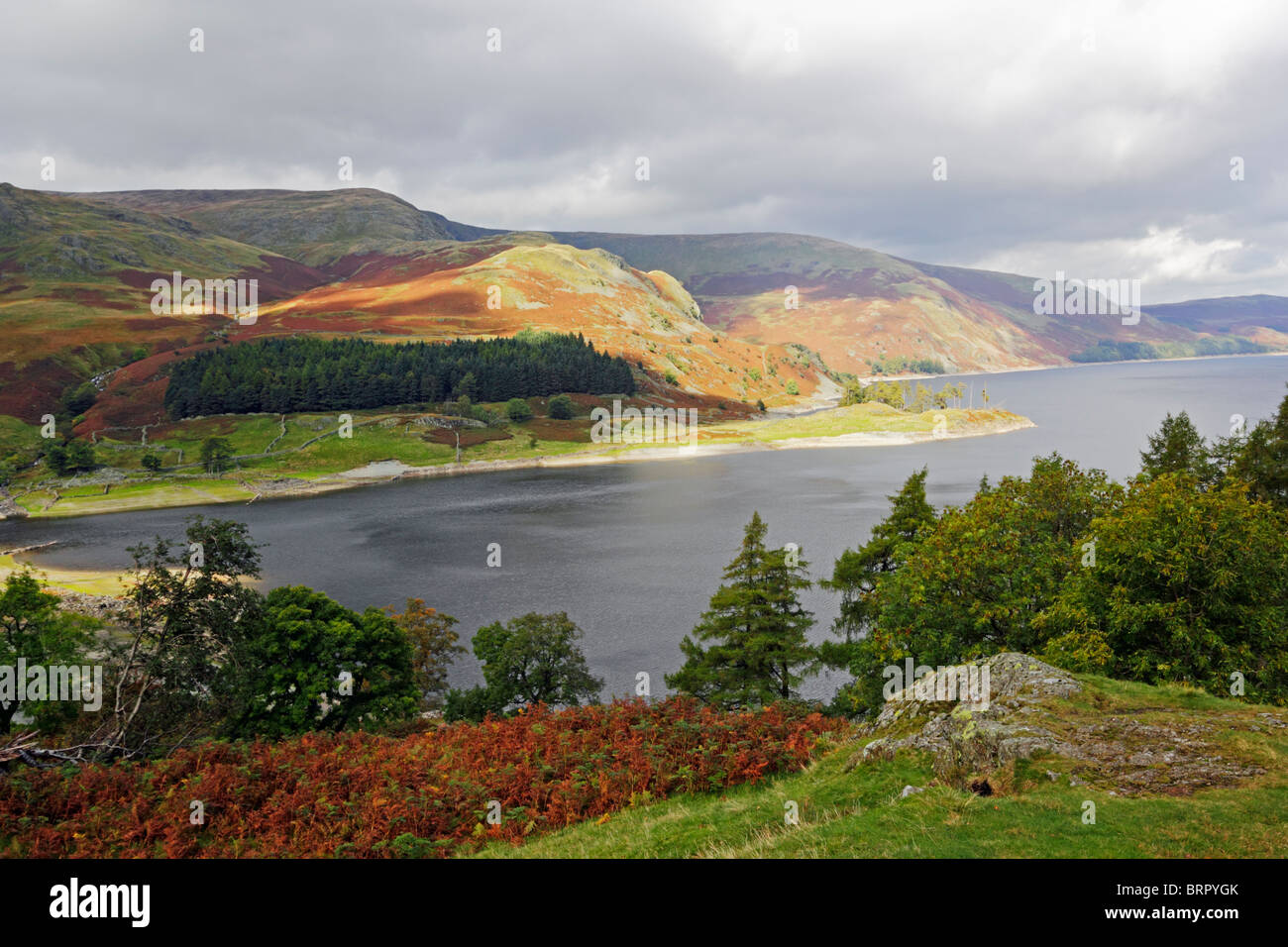 Scafell vicino a Mardale nel Parco Nazionale del Distretto dei Laghi, Cumbria, Inghilterra. Foto Stock