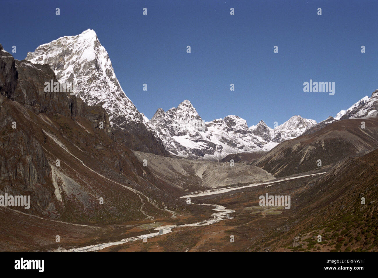 Pheriche valley, Nepal Foto Stock