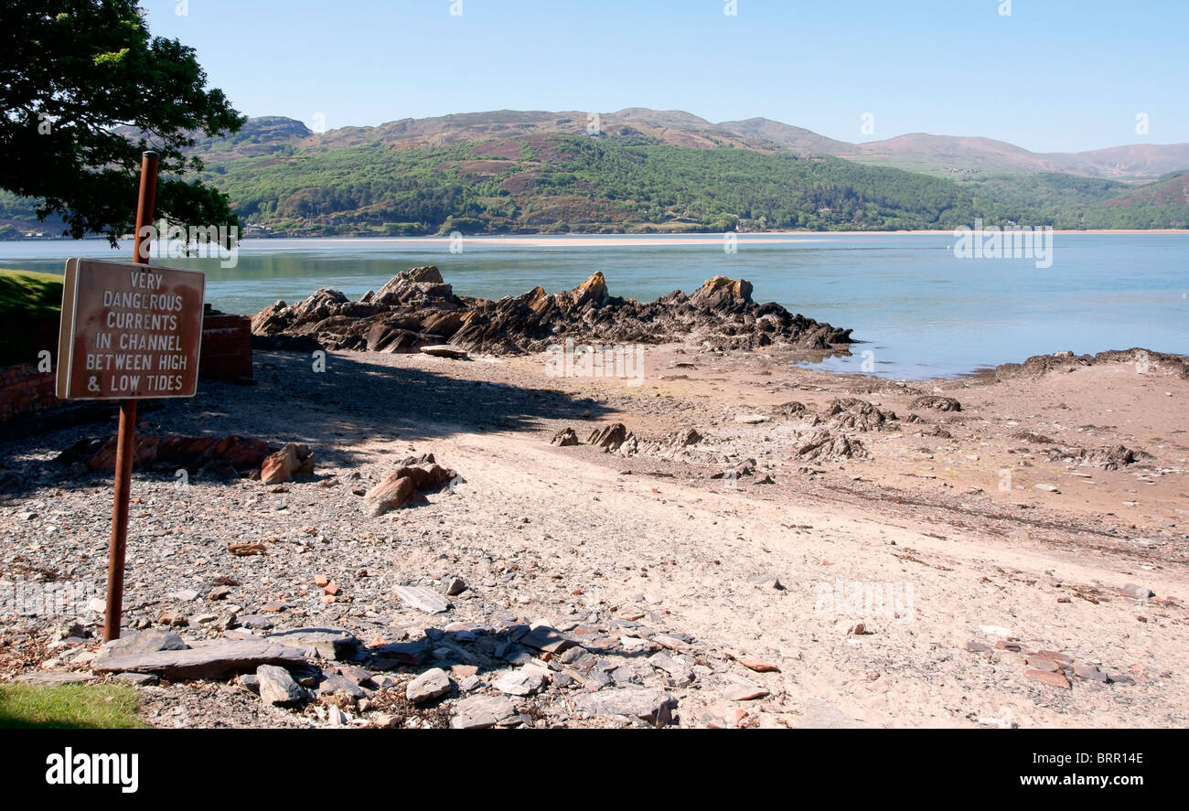 L'estuario del Mawddach e Trail Foto Stock