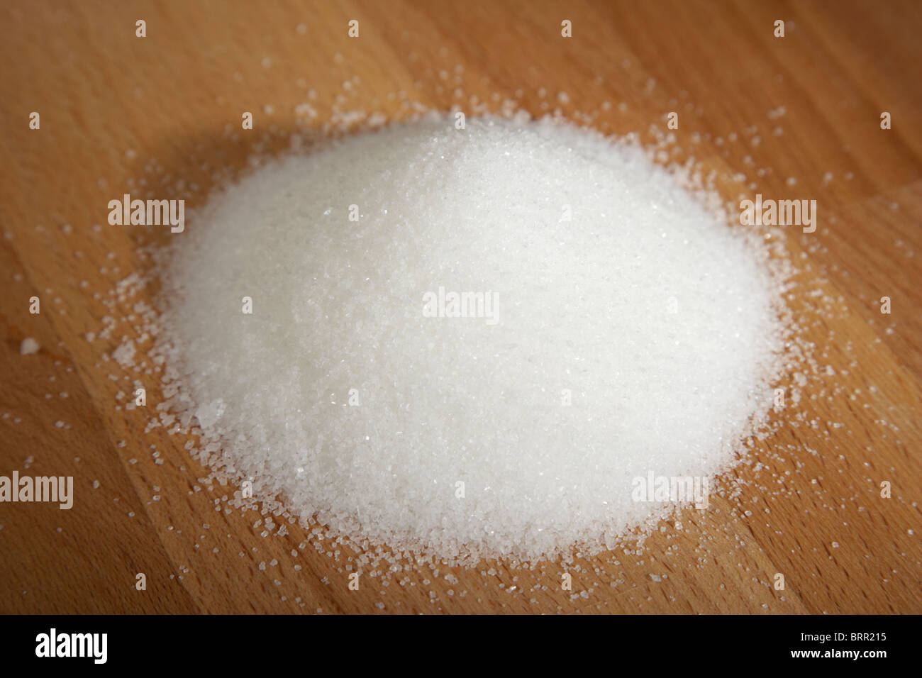 Pila di zucchero semolato Foto Stock