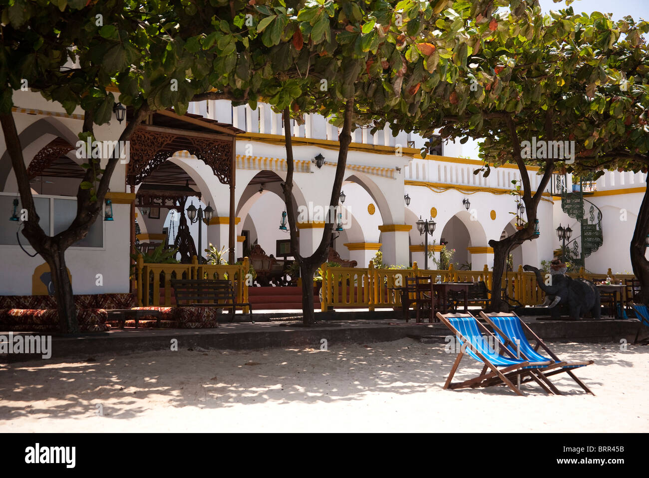 Zanzibar hotel sul mare Foto Stock