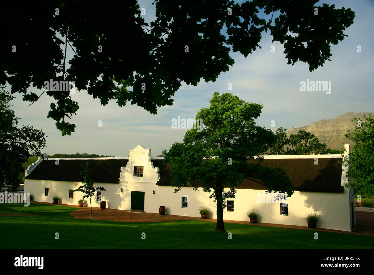 Webersburg Wine Estate Cape Dutch edificio a capanna Foto Stock