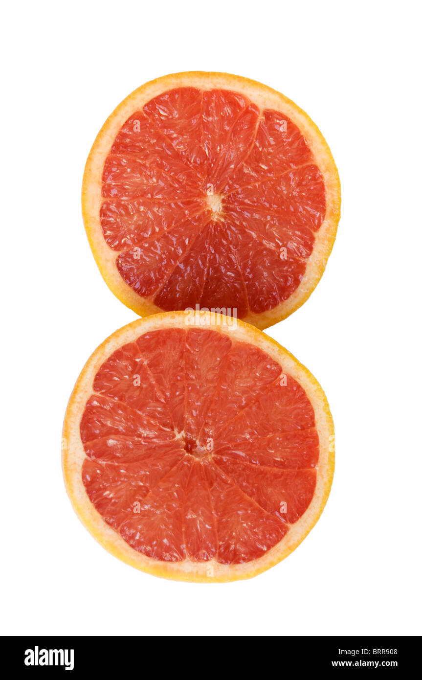 Arancio tagliate a metà Foto Stock