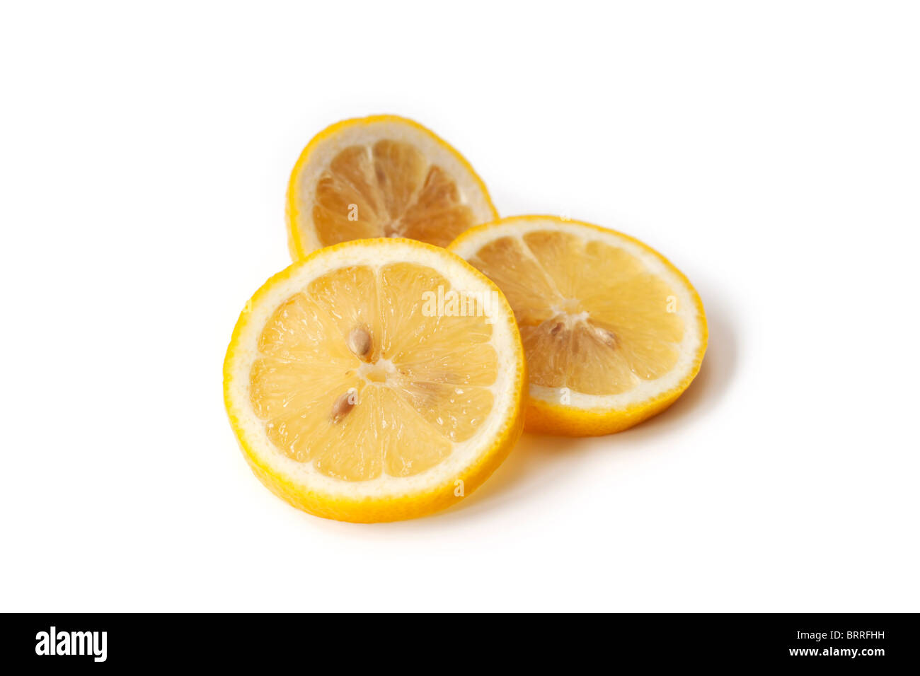 Fette di limone fresco Foto Stock