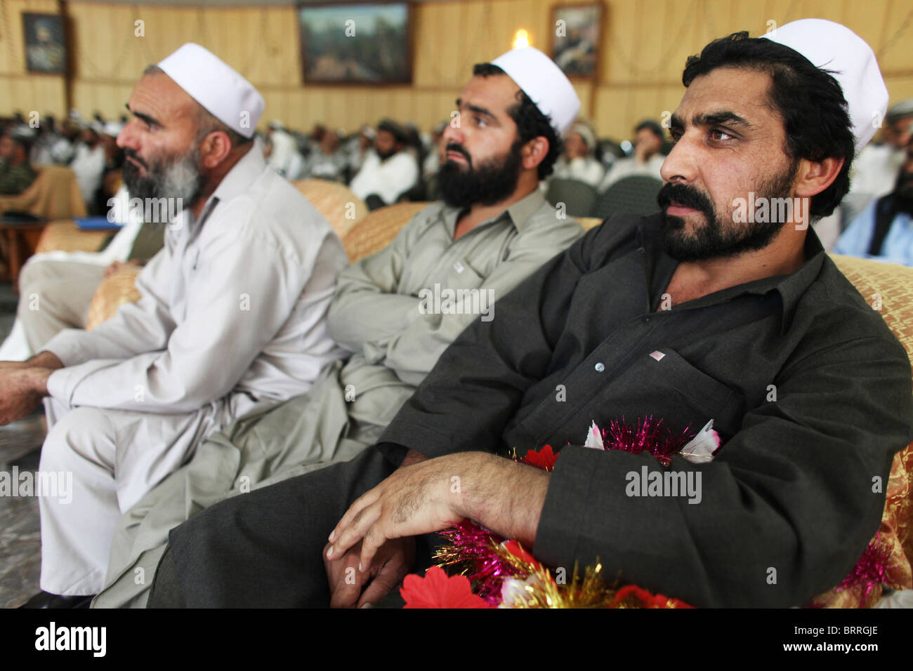 Cerimonia di rilascio dei talebani in Afghanistan Foto Stock