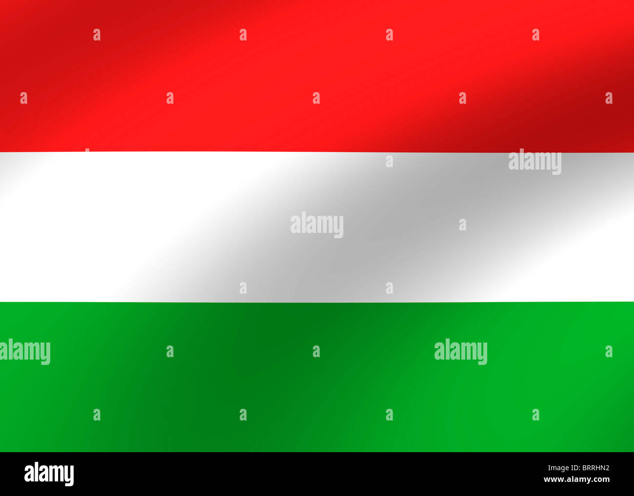 bandiera di Ungheria Foto Stock