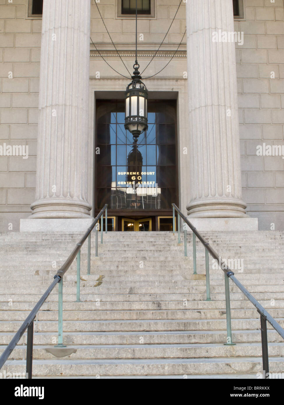 Ingresso , New York la corte suprema dello Stato Edificio, 60 Centre Street, NYC Foto Stock