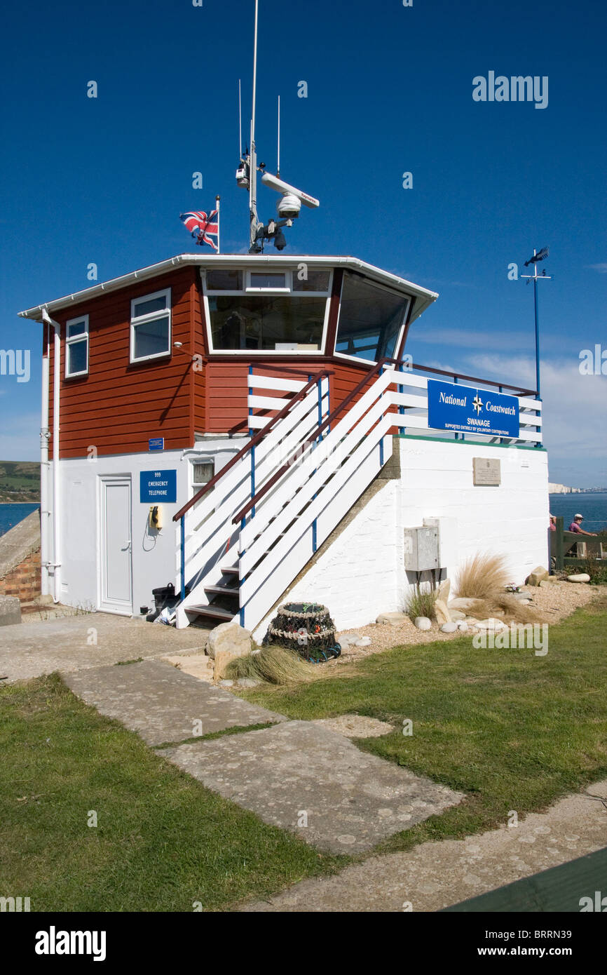 Stazione Coastwatch, Swanage, Dorset, Regno Unito Foto Stock