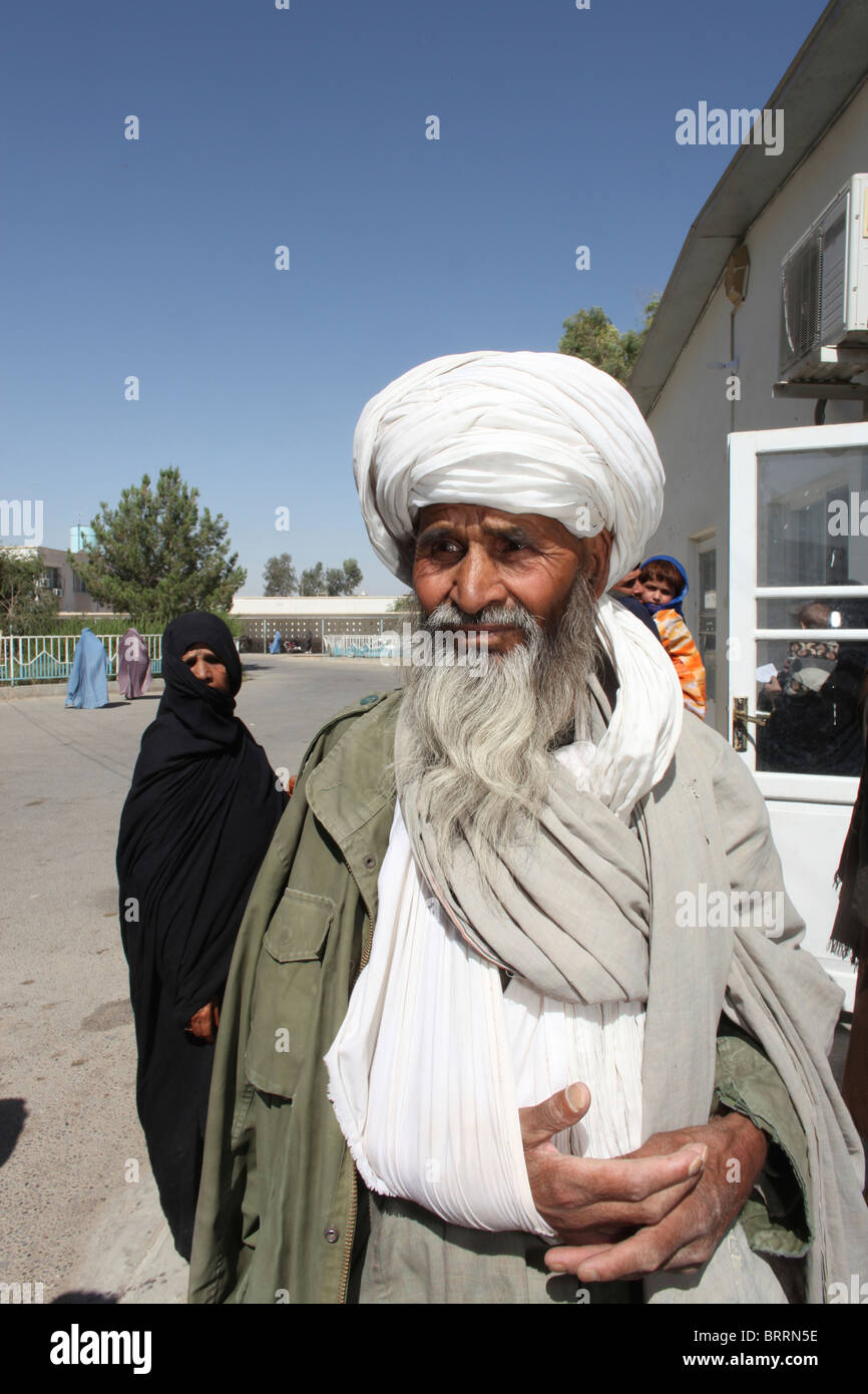 Le vittime di un attacco di IED in Afghanistan Foto Stock