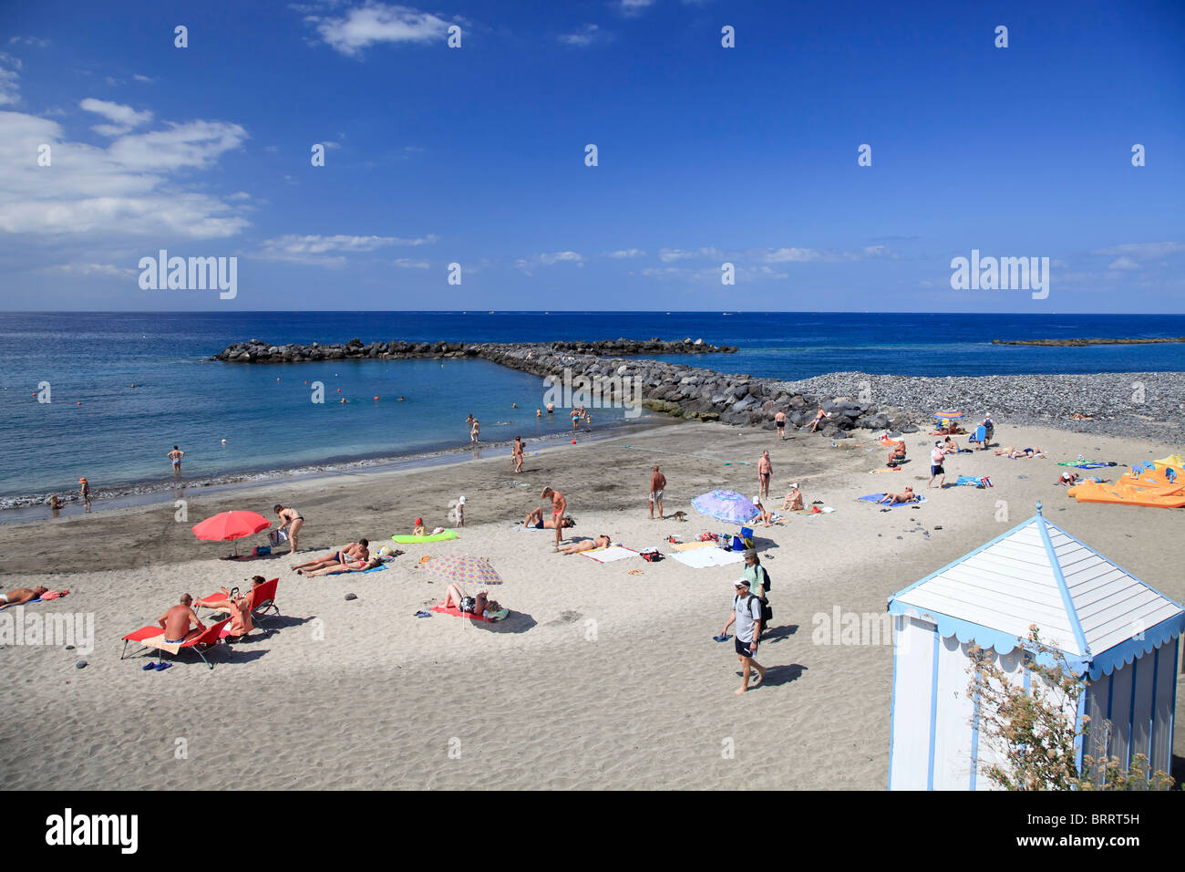 Isole Canarie, Tenerife, Costa Adeje, Playa del Duque (Duque Spiaggia) Foto Stock