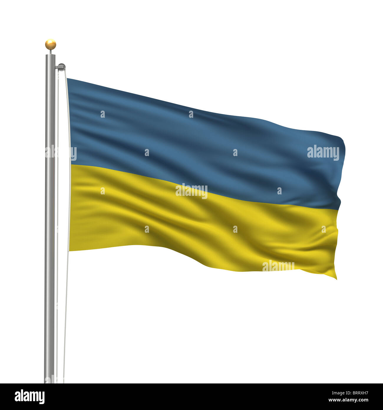 Bandiera dell'Ucraina Foto Stock