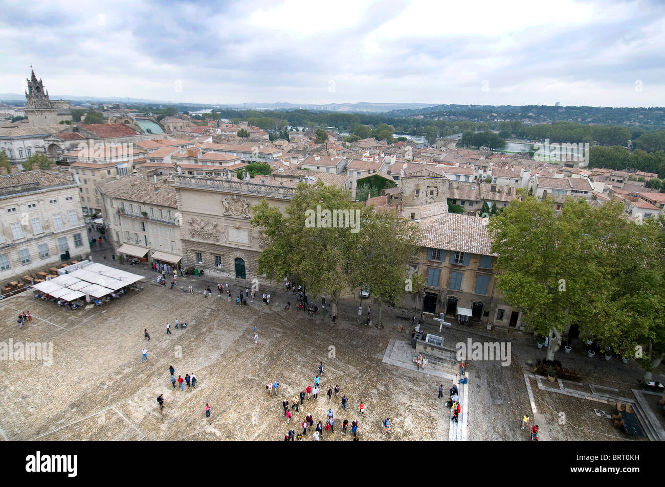 Una vista della città di Avignon, Francia Foto Stock