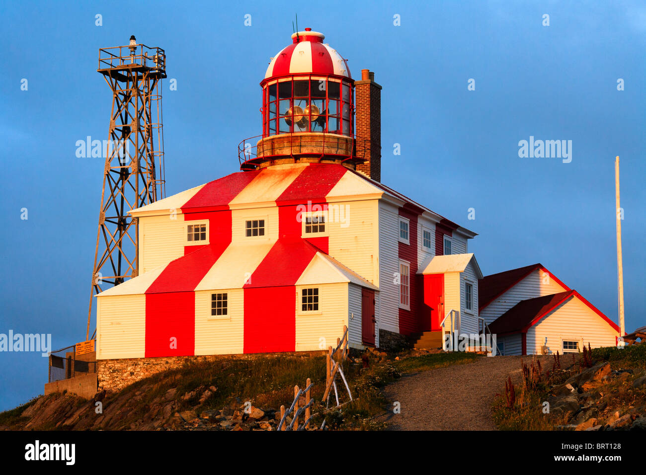 Cape Bonavista Lighthouse vicino a Bonavista, Terranova, Canada. Foto Stock