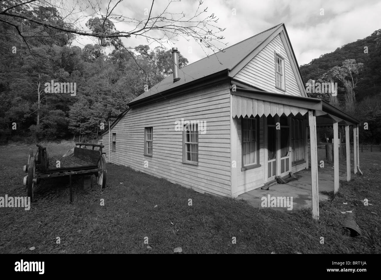 COUNTRY COTTAGES WALHALLA VICTORIA AUSTRALIA BDB Foto Stock