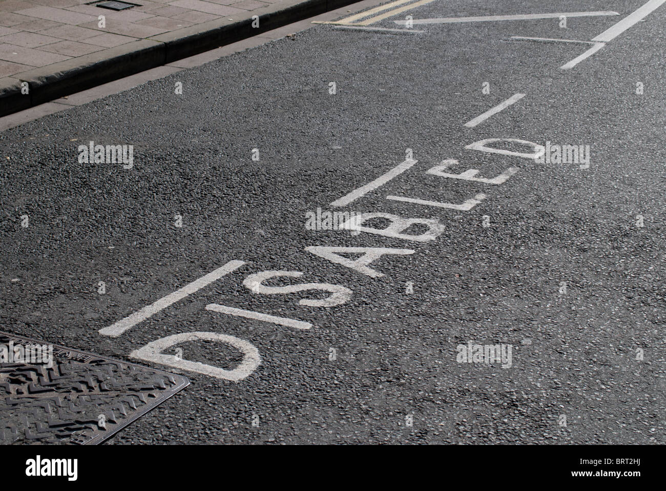 Disabili Parcheggio Foto Stock