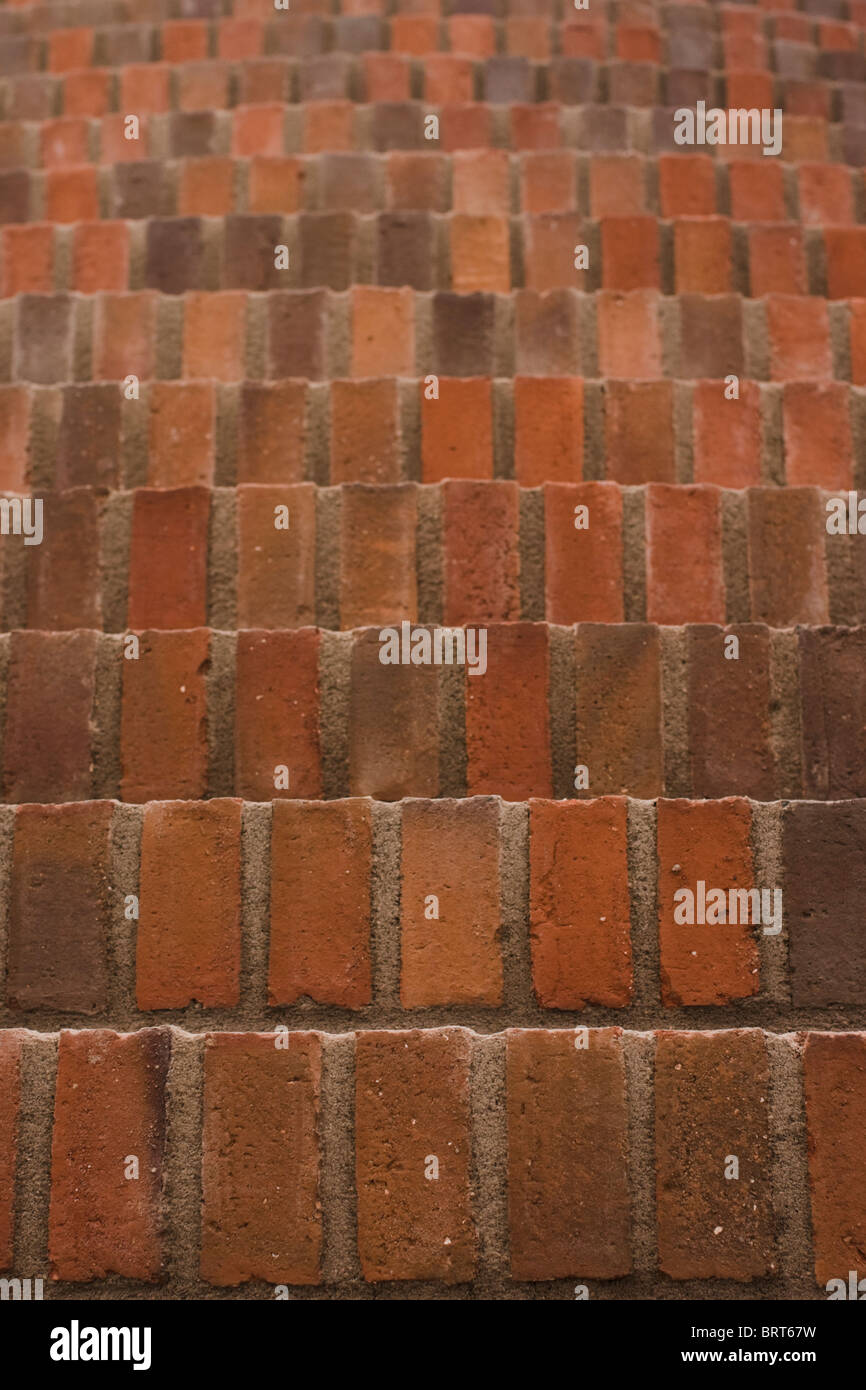 I mattoni in diversi livelli. Foto Stock