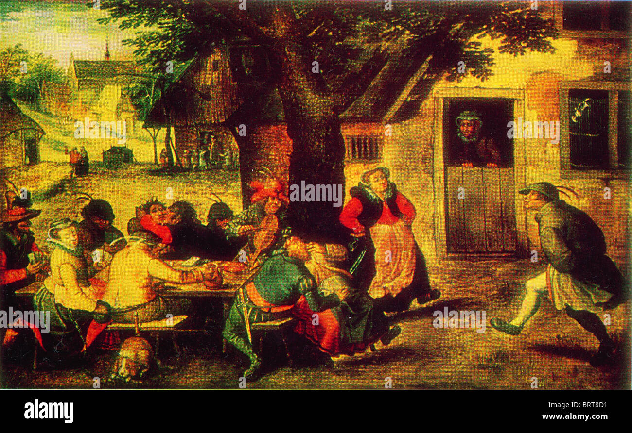 David Vincenboons - Società rustico. 1608. Foto Stock