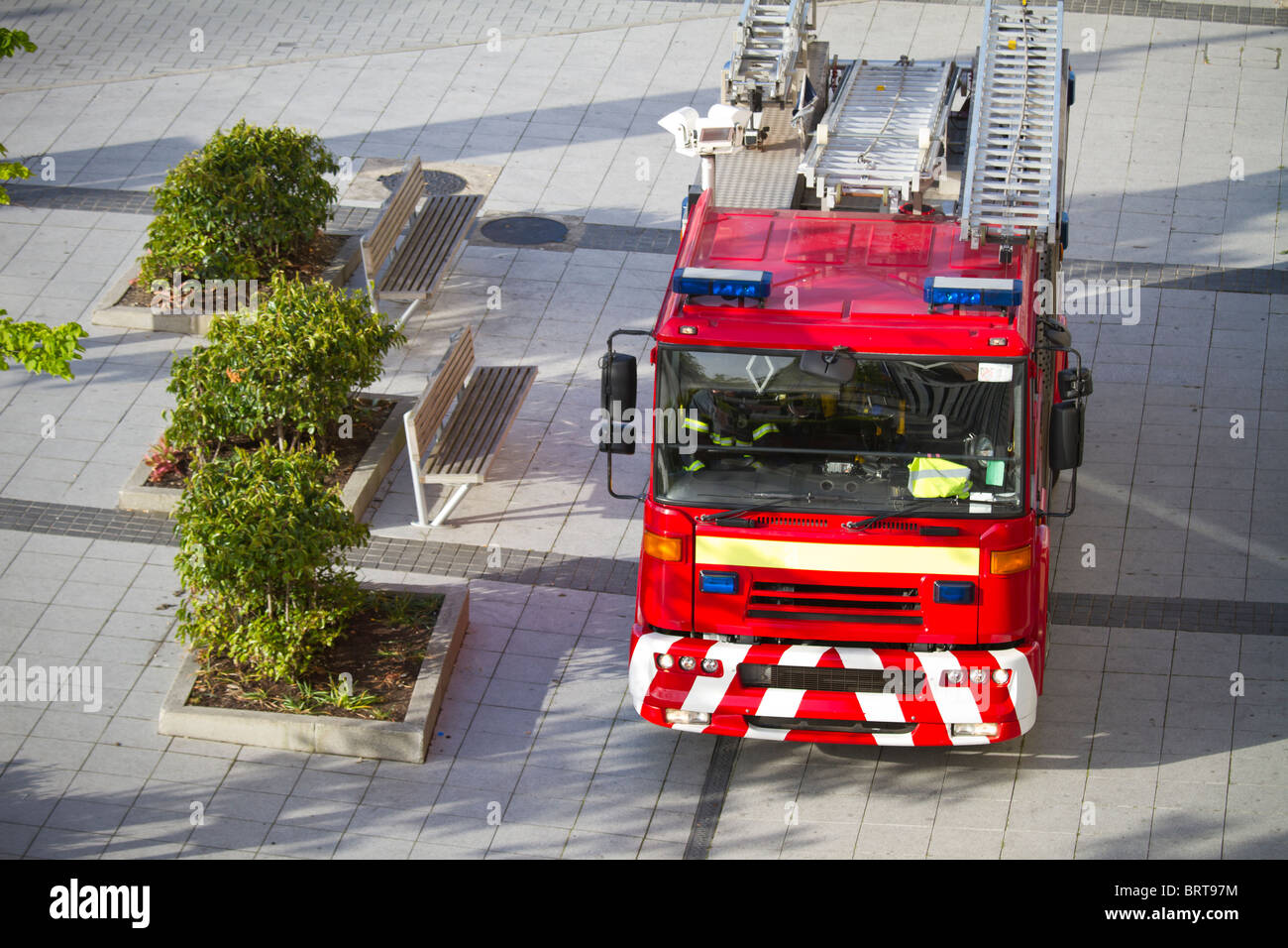Foto di un irlandese camion dei vigili del fuoco Foto Stock
