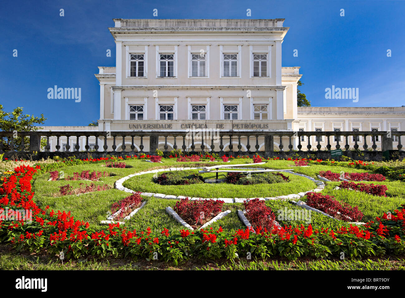 Universidade Católica de Petrópolis, Relogio das Flores, Petropolis Foto Stock