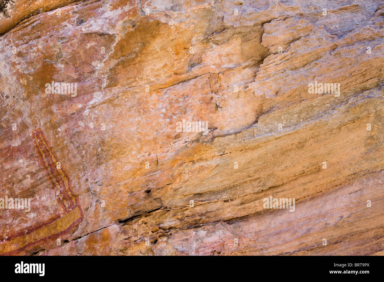 Grotta di texture a parete Foto Stock