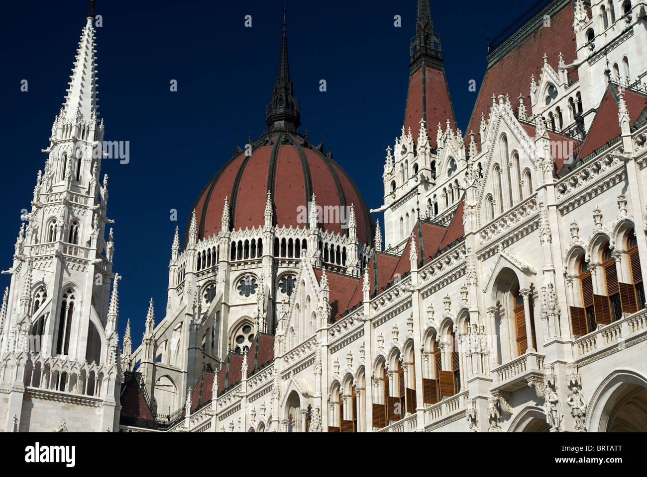 La Casa del Parlamento, Budapest, Ungheria Foto Stock