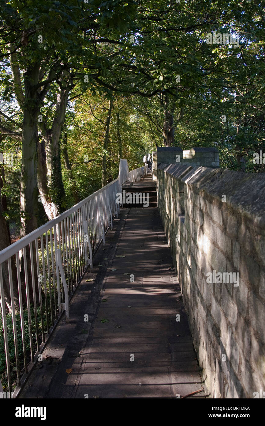 La storica "mura" in York Inghilterra Foto Stock