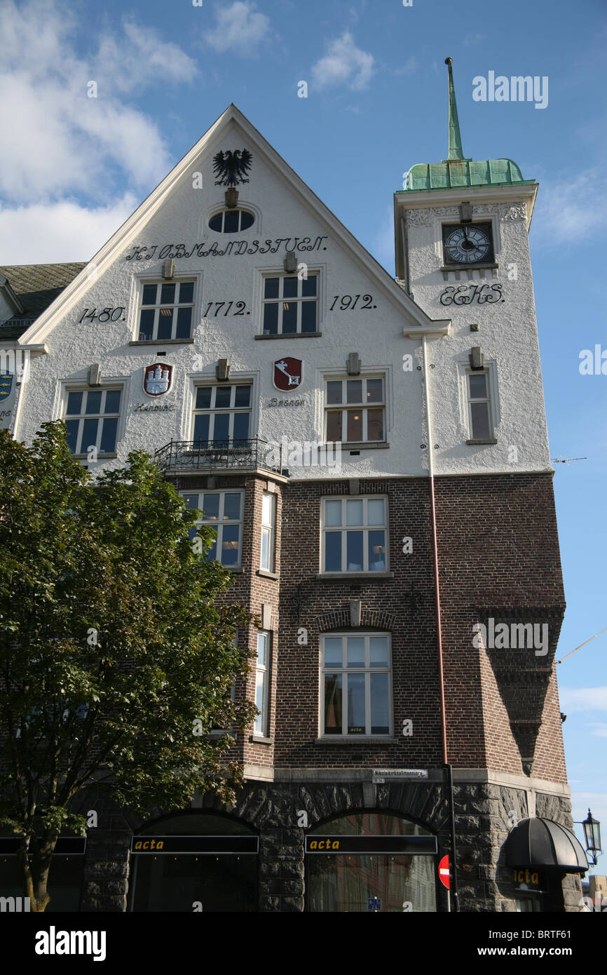 Edifici storici di Bergen Foto Stock