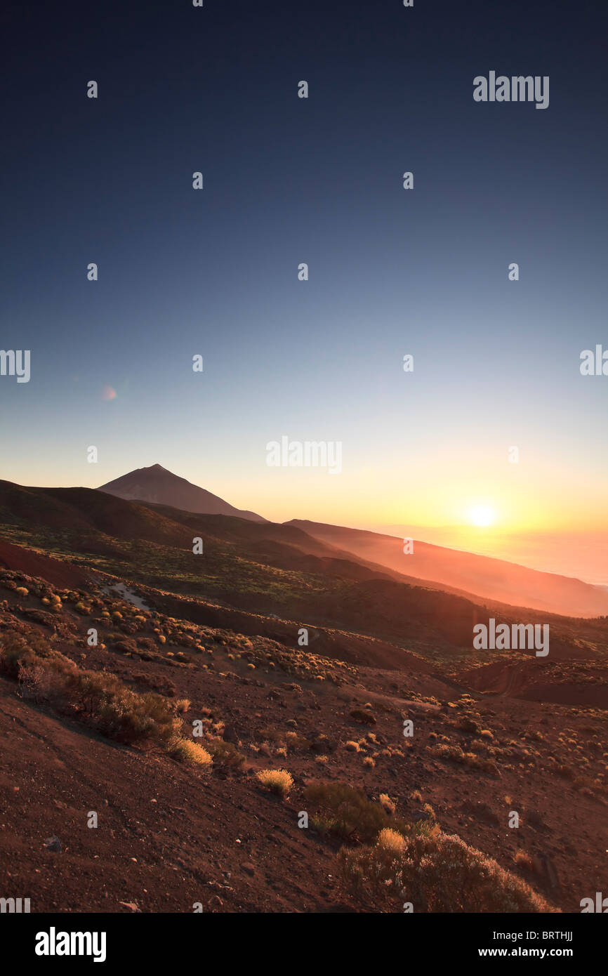Isole Canarie, Tenerife, Parque Nacional del Teide (Parco Nazionale del Teide), sito UNESCO, Mt. Il Teide Foto Stock